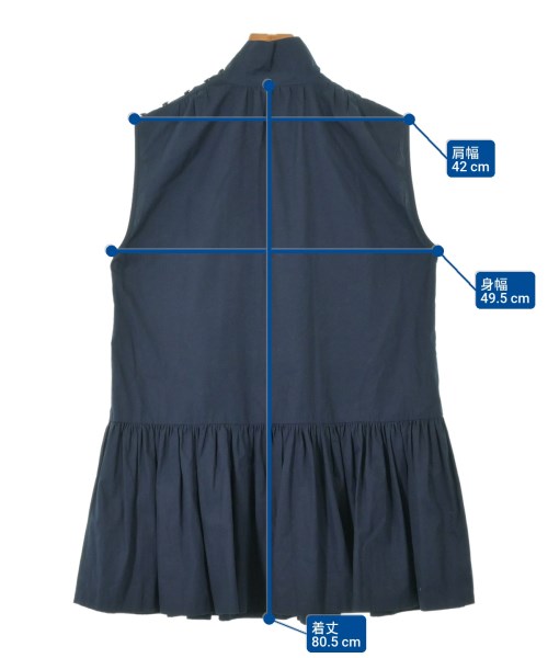 DRIES VAN NOTEN（ドリスヴァンノッテン）ブラウス 紺 サイズ:S