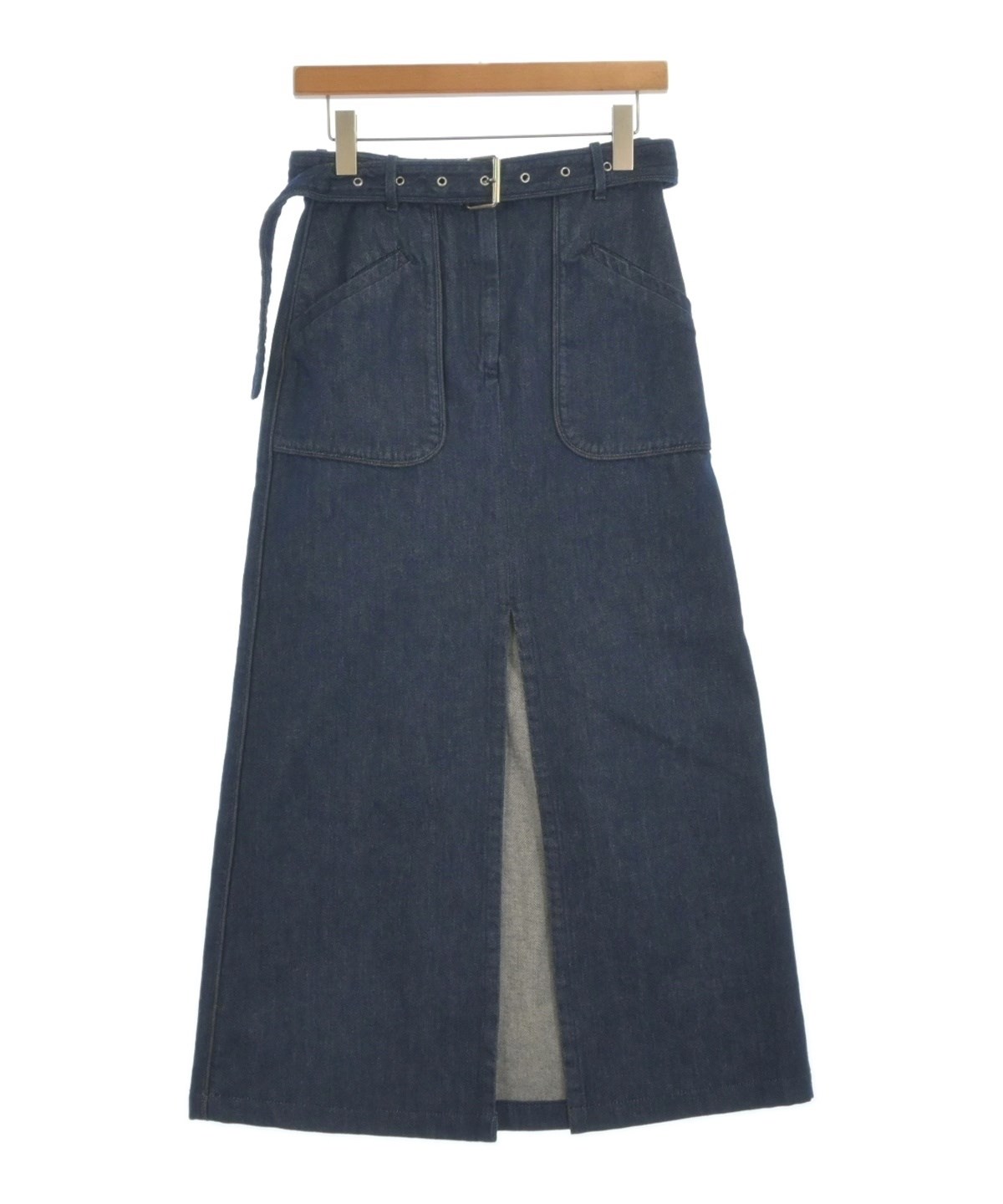 DRIES VAN NOTEN（ドリスヴァンノッテン）ロング・マキシ丈スカート 紺