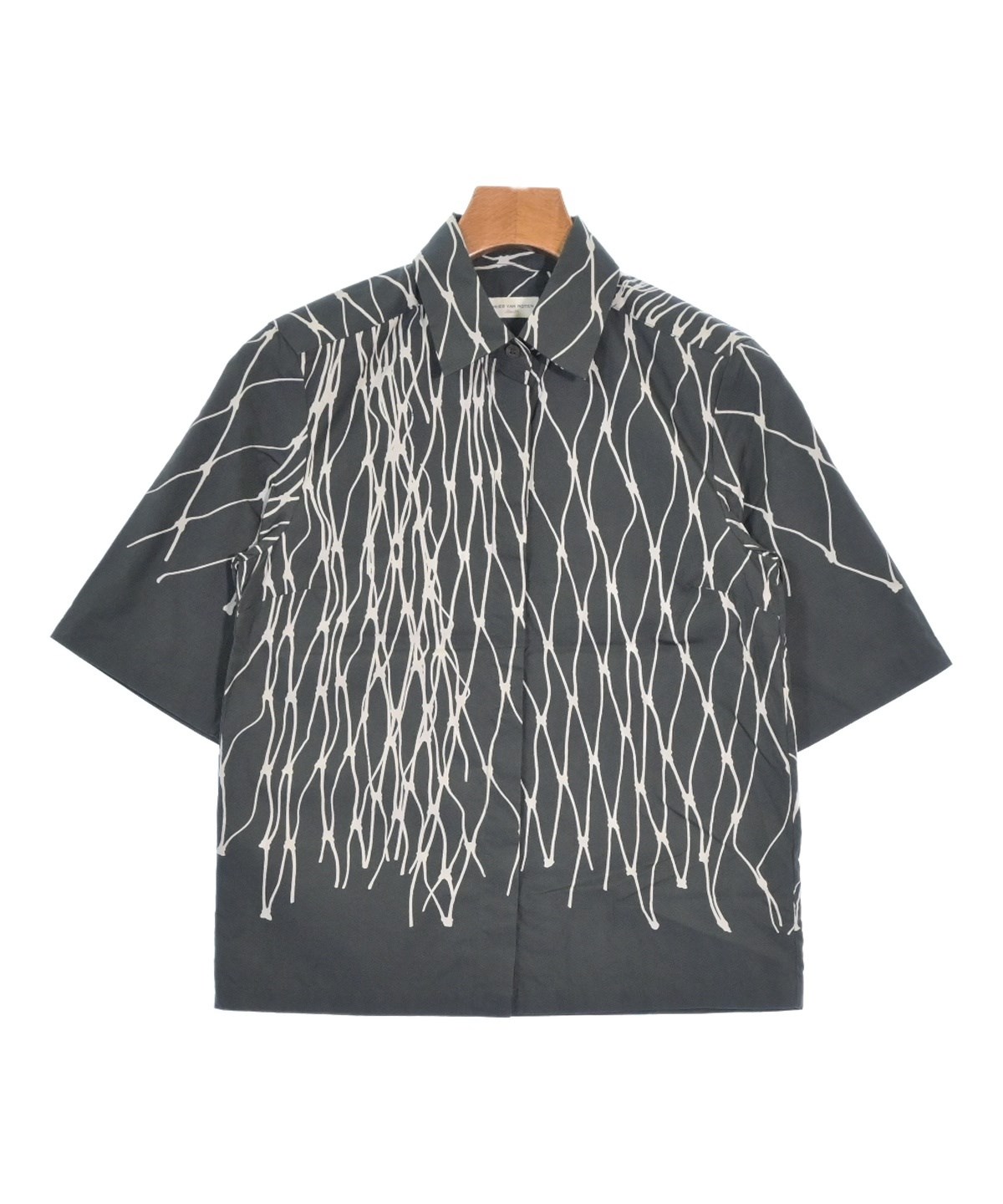 Dries Van Noten グレー/黒 ボタンシャツ 44 091324_DRIES_BODY017_e7c2c262-