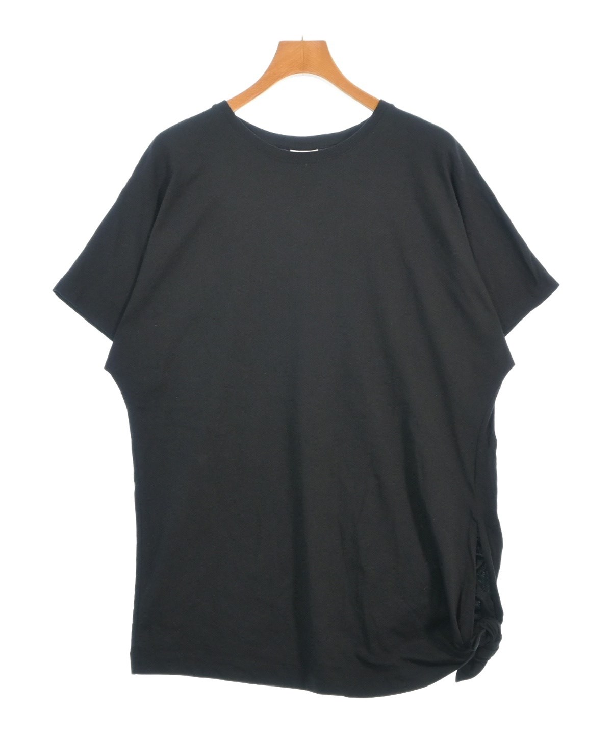 ドリスヴァンノッテン リブカットソー Tシャツ 半袖 マスタード Uネック ドリスヴァンノッテン リブカットソー Tシャツ 半袖 マスタード