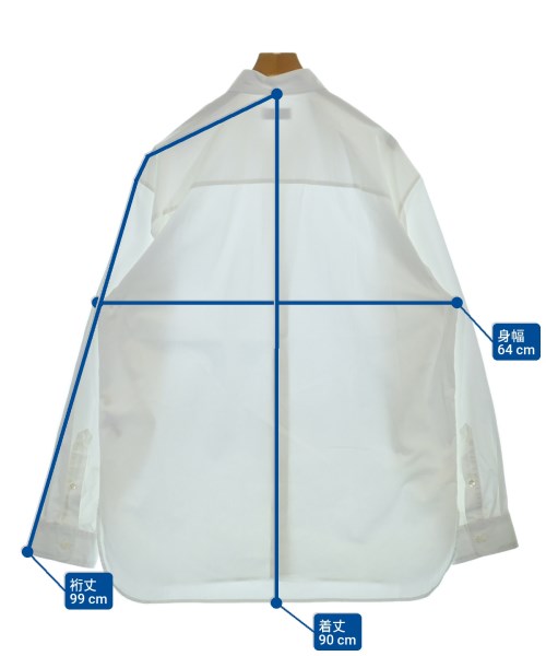 DRIES VAN NOTEN（ドリスヴァンノッテン）カジュアルシャツ 白 サイズ:L メンズ/2200621926088