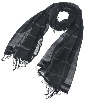 DRIES VAN NOTEN ドリスヴァンノッテン ストライプ ストール DRIES VAN NOTEN（ドリスヴァンノッテン）ストール 黒 サイズ:- メンズ