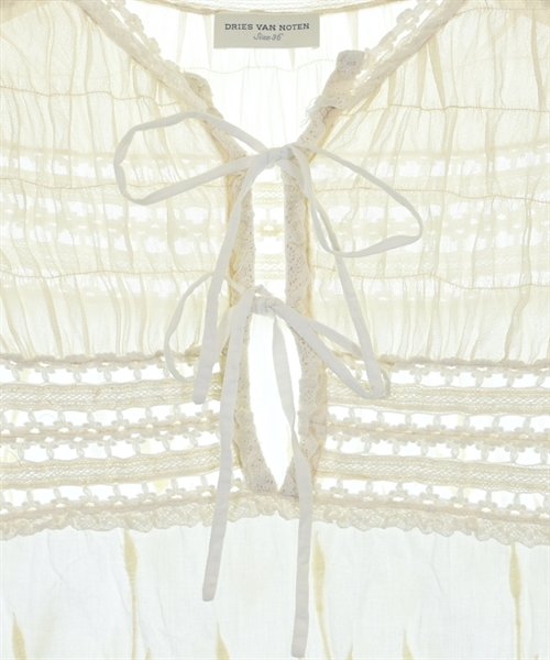 DRIES VAN NOTEN（ドリスヴァンノッテン）カジュアルシャツ 白 サイズ:36(XS位) レディース/2200625497058