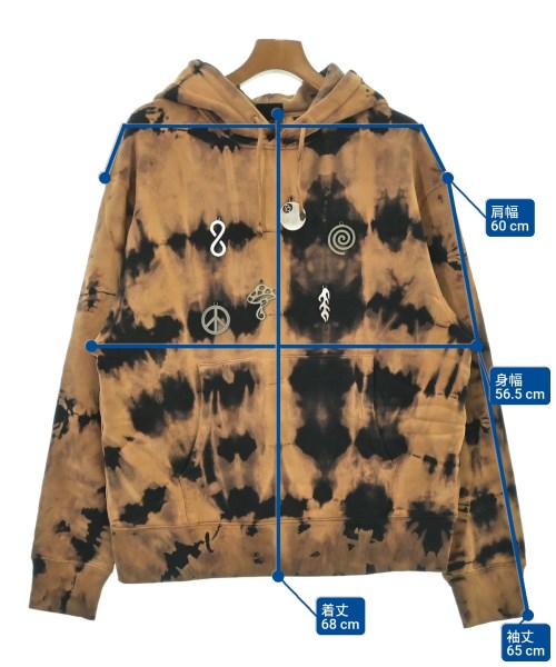 STUSSY（ステューシー）パーカー 茶 サイズ:M メンズ/2200626729073