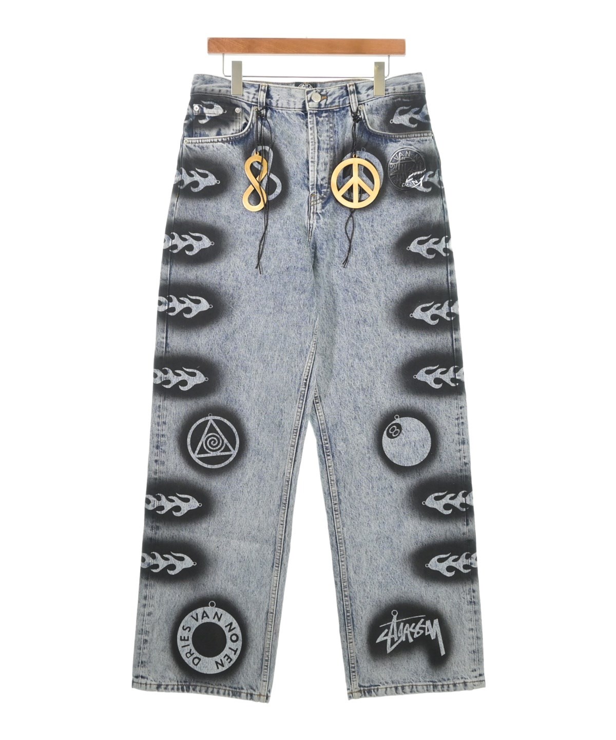 STUSSY（ステューシー）デニムパンツ 青 サイズ:32(L位) メンズ