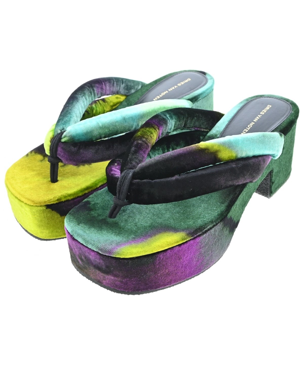 DRIES VAN NOTEN（ドリスヴァンノッテン）サンダル 緑 サイズ:EU37