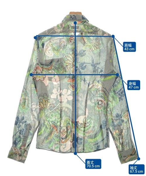 DRIES VAN NOTEN（ドリスヴァンノッテン）カジュアルシャツ グレー サイズ:46(M位) メンズ/2200629161016