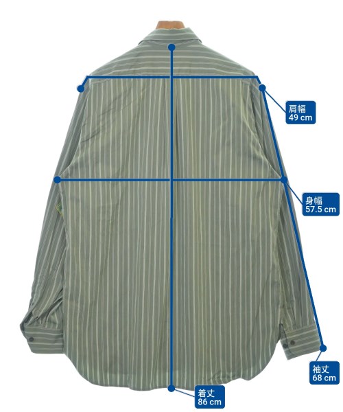 DRIES VAN NOTEN（ドリスヴァンノッテン）カジュアルシャツ カーキ サイズ:50(XL位) メンズ/2200617075189