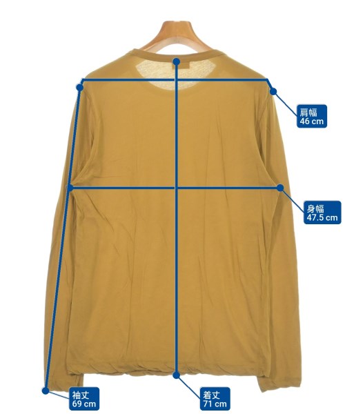 DRIES VAN NOTEN（ドリスヴァンノッテン）Tシャツ・カットソー カーキ サイズ:L メンズ/2200619213145