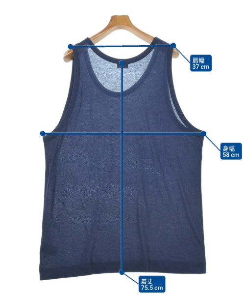 DRIES VAN NOTEN（ドリスヴァンノッテン）タンクトップ 紺 サイズ:L メンズ/2200619213152