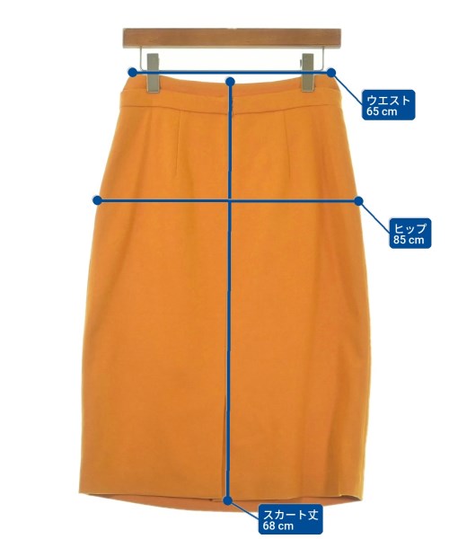 DRIES VAN NOTEN（ドリスヴァンノッテン）ひざ丈スカート オレンジ サイズ:34(M位) レディース/2200619658243