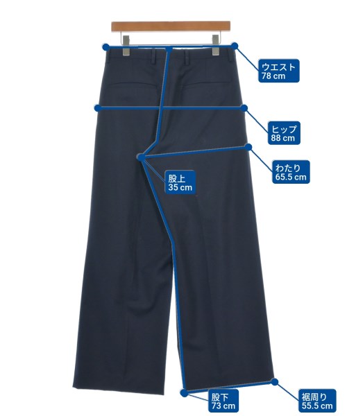 DRIES VAN NOTEN（ドリスヴァンノッテン）スラックス 紺 サイズ:46(M位) メンズ/2200620569040