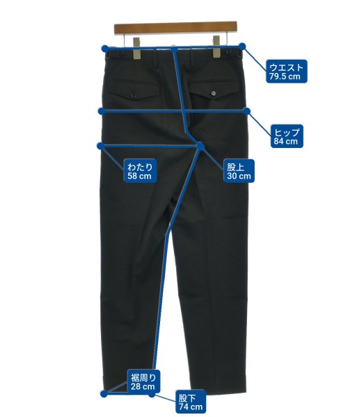 DRIES VAN NOTEN（ドリスヴァンノッテン）スラックス 黒 サイズ:44(S位) メンズ/2200610106026