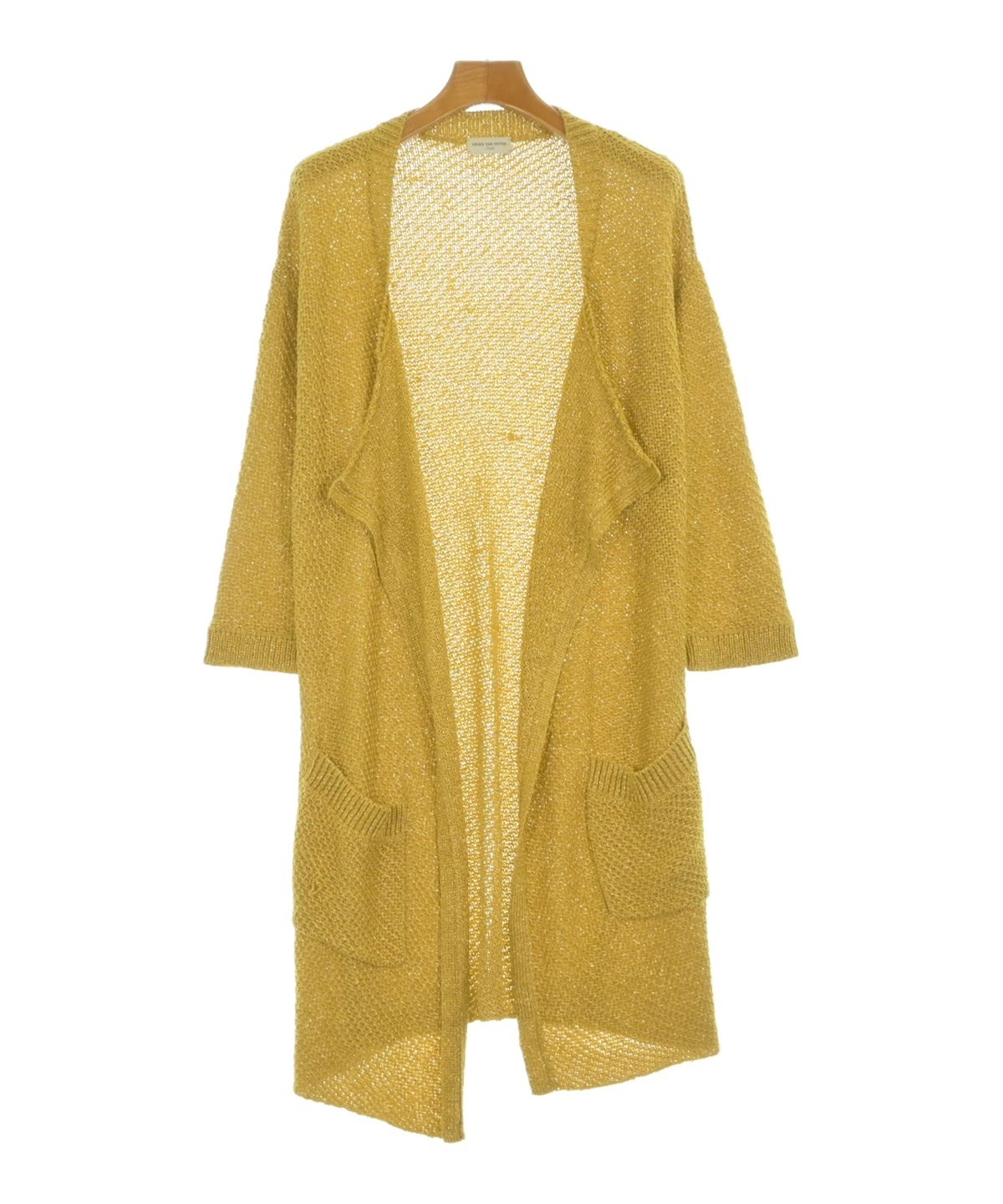 新品 DRIES VAN NOTEN アルパカ カーディガン  イエロー系 Dries Van Noten Alpaca and wool-blend cardigan Dries Van Noten