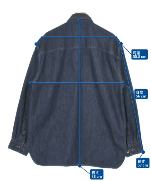 DRIES VAN NOTEN（ドリスヴァンノッテン）カジュアルシャツ 紺 サイズ:M メンズ/2200673723017