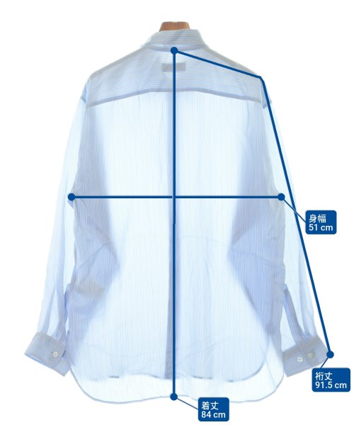 DRIES VAN NOTEN（ドリスヴァンノッテン）カジュアルシャツ 青 サイズ:M メンズ/2200674616011