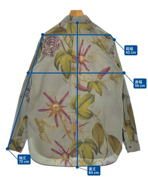 DRIES VAN NOTEN（ドリスヴァンノッテン）カジュアルシャツ カーキ サイズ:48(L位) メンズ/2200670334025