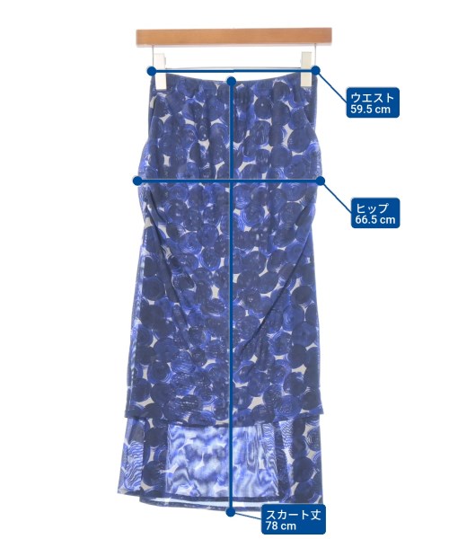 DRIES VAN NOTEN（ドリスヴァンノッテン）ロング・マキシ丈スカート 紺 サイズ:XS レディース/2200675011082