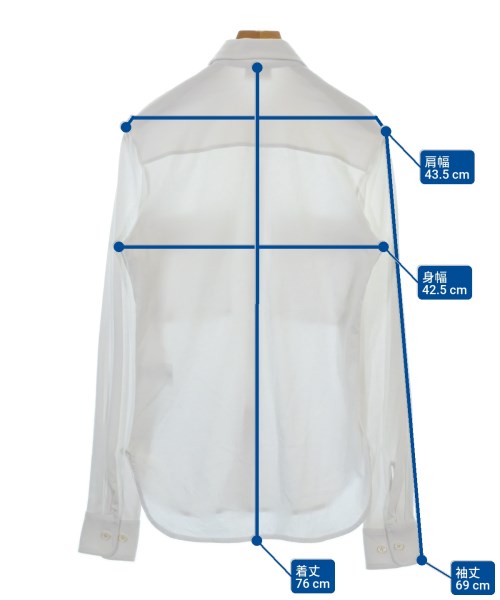 DRIES VAN NOTEN（ドリスヴァンノッテン）カジュアルシャツ 白 サイズ:S メンズ/2200675027083