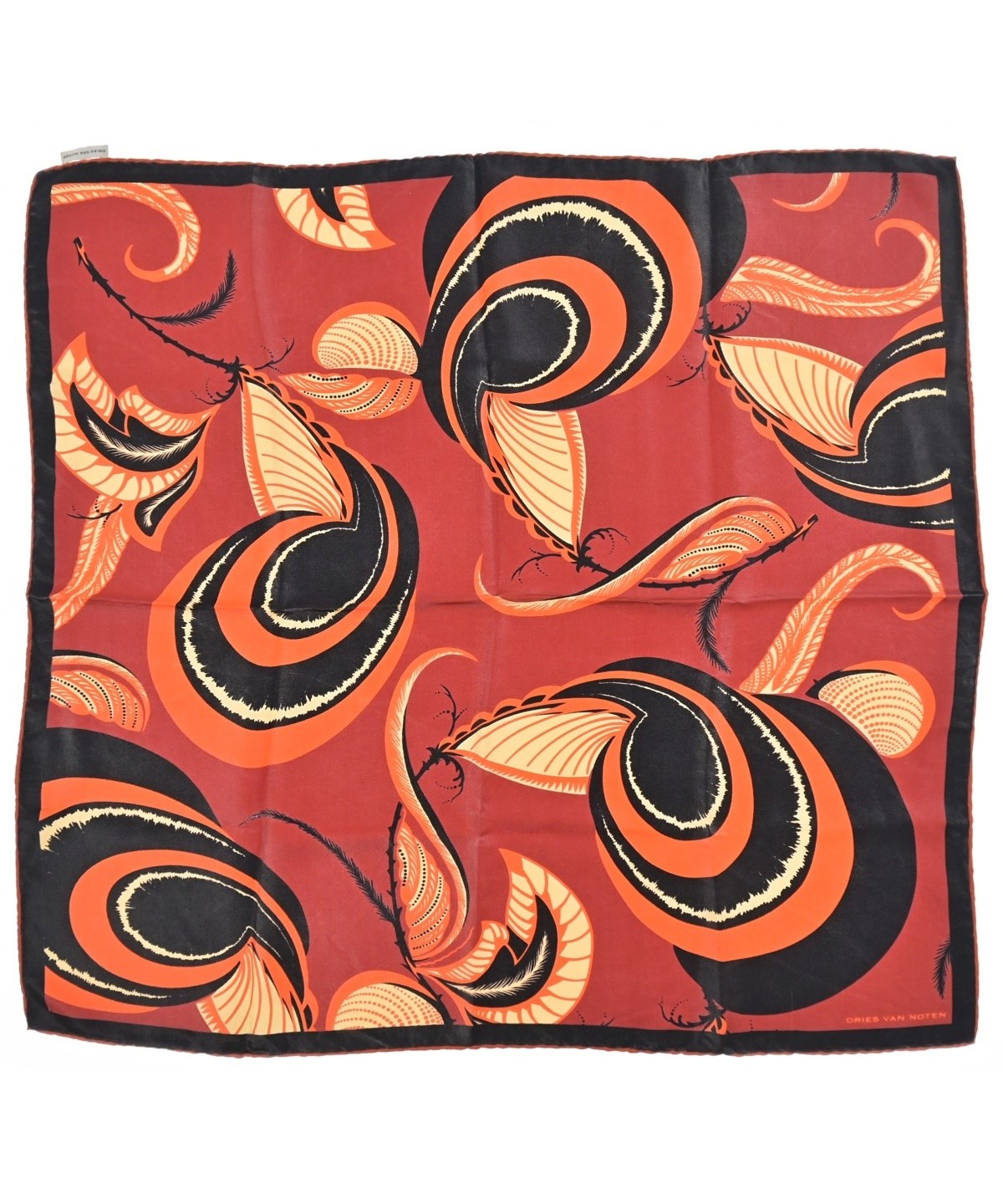 DRIES VAN NOTEN バンダナ スカーフ レッド DRIES VAN NOTEN（ドリスヴァンノッテン）バンダナ・スカーフ 赤