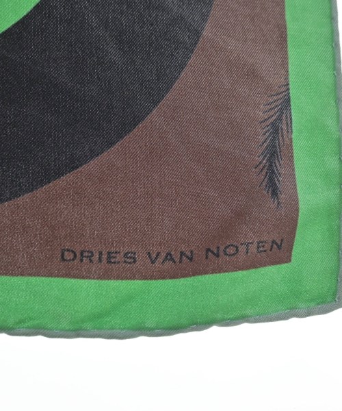 DRIES VAN NOTEN（ドリスヴァンノッテン）バンダナ・スカーフ 緑 サイズ:- レディース/2200675513067