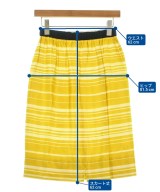 DRIES VAN NOTEN（ドリスヴァンノッテン）ひざ丈スカート 黄 サイズ:34(XXS位) レディース/2200672284076
