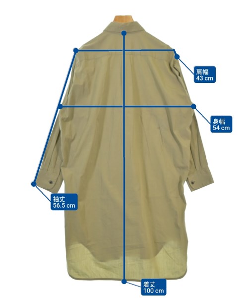 DRIES VAN NOTEN（ドリスヴァンノッテン）シャツワンピース カーキ サイズ:S レディース/2200677136189