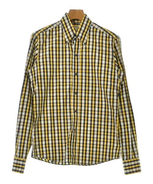 DRIES VAN NOTEN(ドリスヴァンノッテン)カジュアルシャツ 黄 サイズ:46(M位)/2200677741161