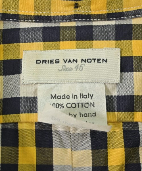 DRIES VAN NOTEN（ドリスヴァンノッテン）カジュアルシャツ 黄 サイズ:46(M位) メンズ/2200677741161