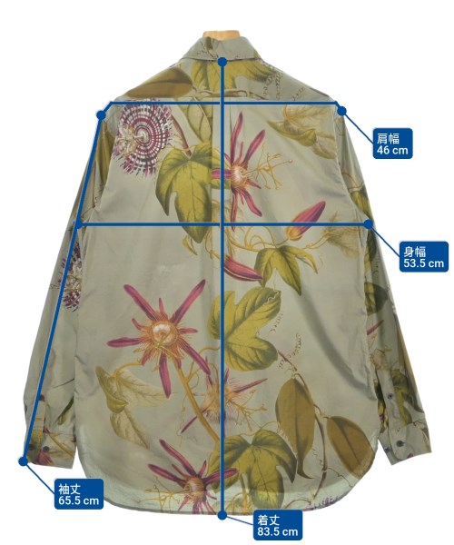 DRIES VAN NOTEN（ドリスヴァンノッテン）カジュアルシャツ カーキ サイズ:46(XL位) メンズ/2200680415011