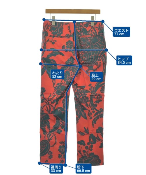 DRIES VAN NOTEN（ドリスヴァンノッテン）スラックス 赤 サイズ:38(S位) レディース/2200680601605