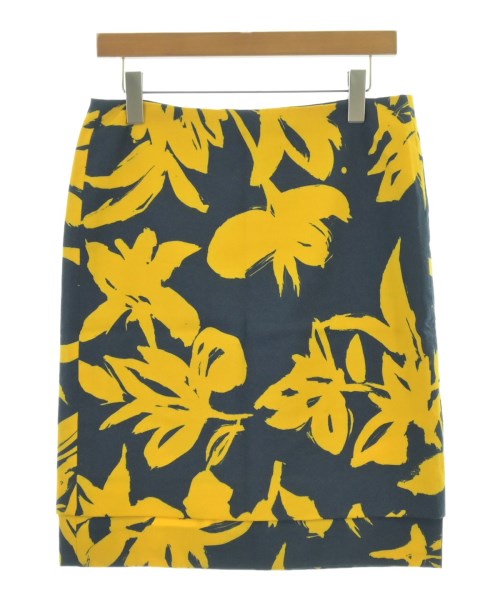 DRIES VAN NOTEN(ドリスヴァンノッテン)ひざ丈スカート 紺 サイズ:38(S位)/2200680601612