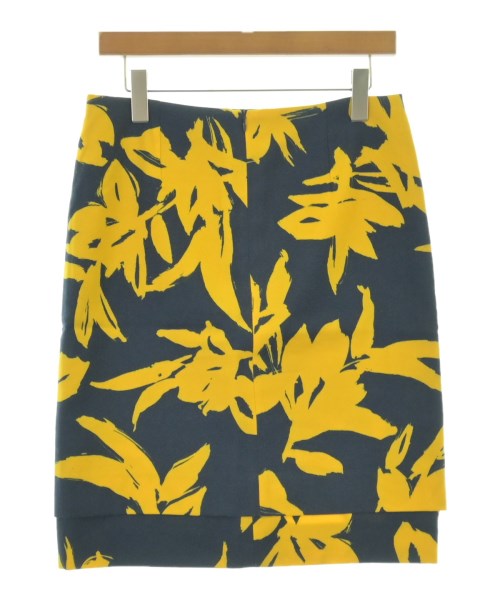 DRIES VAN NOTEN（ドリスヴァンノッテン）ひざ丈スカート 紺 サイズ:38(S位) レディース/2200680601612