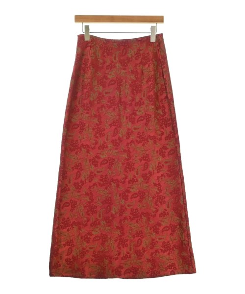 DRIES VAN NOTEN（ドリスヴァンノッテン）ロング・マキシ丈スカート 赤 サイズ:36(XS位) レディース/2200694776016