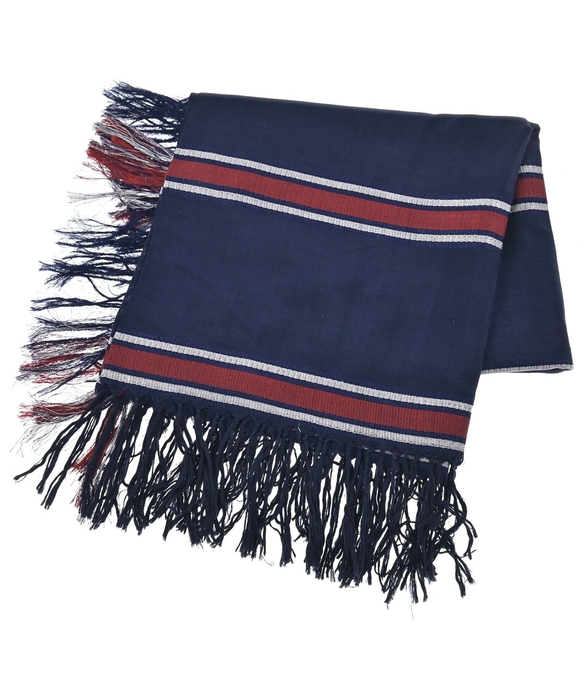 ドリスヴァンノッテン シルク100% スパンコール ストール マフラー ベルギー DRIES VAN NOTEN（ドリスヴァンノッテン）ストール 紺 サイズ:- メンズ