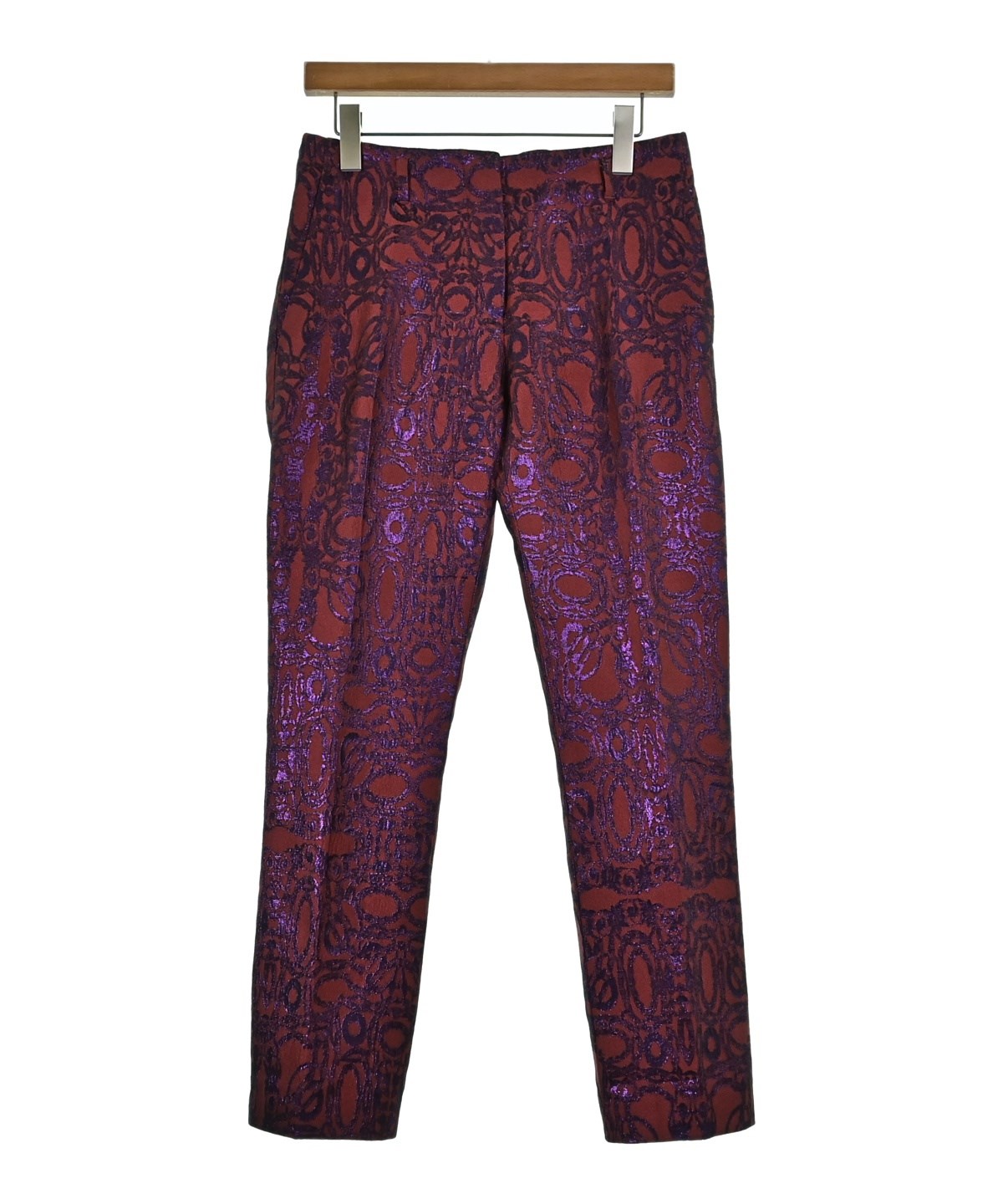 DRIES VAN NOTEN（ドリスヴァンノッテン）スラックス 赤 サイズ:36(XS
