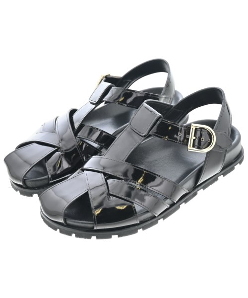 DRIES VAN NOTEN(ドリスヴァンノッテン)サンダル 黒 サイズ:EU36(22.5cm位)/2200695832018