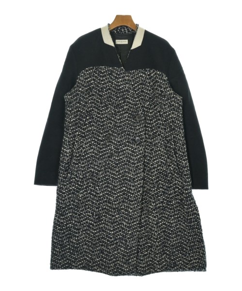 DRIES VAN NOTEN(ドリスヴァンノッテン)ステンカラーコート 黒 サイズ:42(M位)/2200689364013
