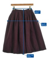 DRIES VAN NOTEN（ドリスヴァンノッテン）ひざ丈スカート 赤 サイズ:36(XS位) レディース/2200695744120