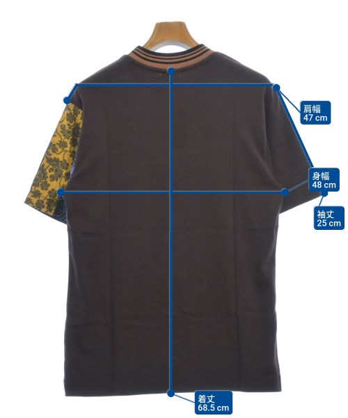 DRIES VAN NOTEN（ドリスヴァンノッテン）Tシャツ・カットソー 茶 サイズ:M メンズ/2200696431050