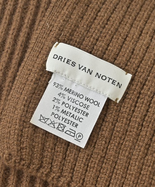 DRIES VAN NOTEN（ドリスヴァンノッテン）マフラー 茶 サイズ:- レディース/2200697345035