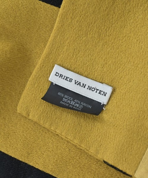 DRIES VAN NOTEN（ドリスヴァンノッテン）マフラー 黄 サイズ:- メンズ/2200698243262