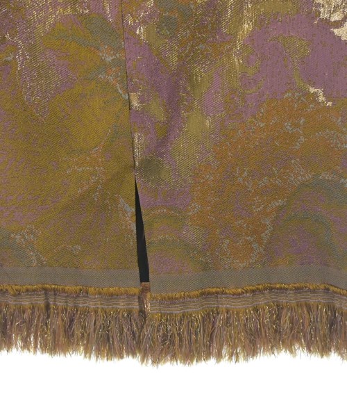 DRIES VAN NOTEN（ドリスヴァンノッテン）ひざ丈スカート 茶 サイズ:36(XS位) レディース/2200693373308