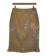 DRIES VAN NOTEN（ドリスヴァンノッテン）ひざ丈スカート 茶 サイズ:36(XS位) レディース/2200693373308