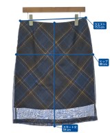 DRIES VAN NOTEN（ドリスヴァンノッテン）ひざ丈スカート 紺 サイズ:36(XS位) レディース/2200697237026