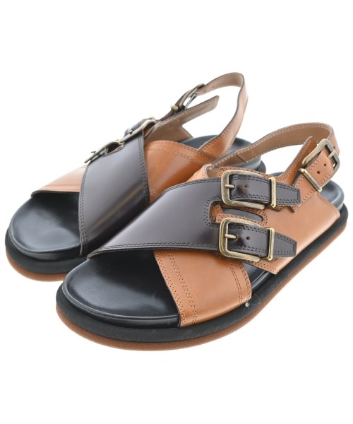 DRIES VAN NOTEN(ドリスヴァンノッテン)サンダル 茶 サイズ:EU42(27cm位)/2200699066167