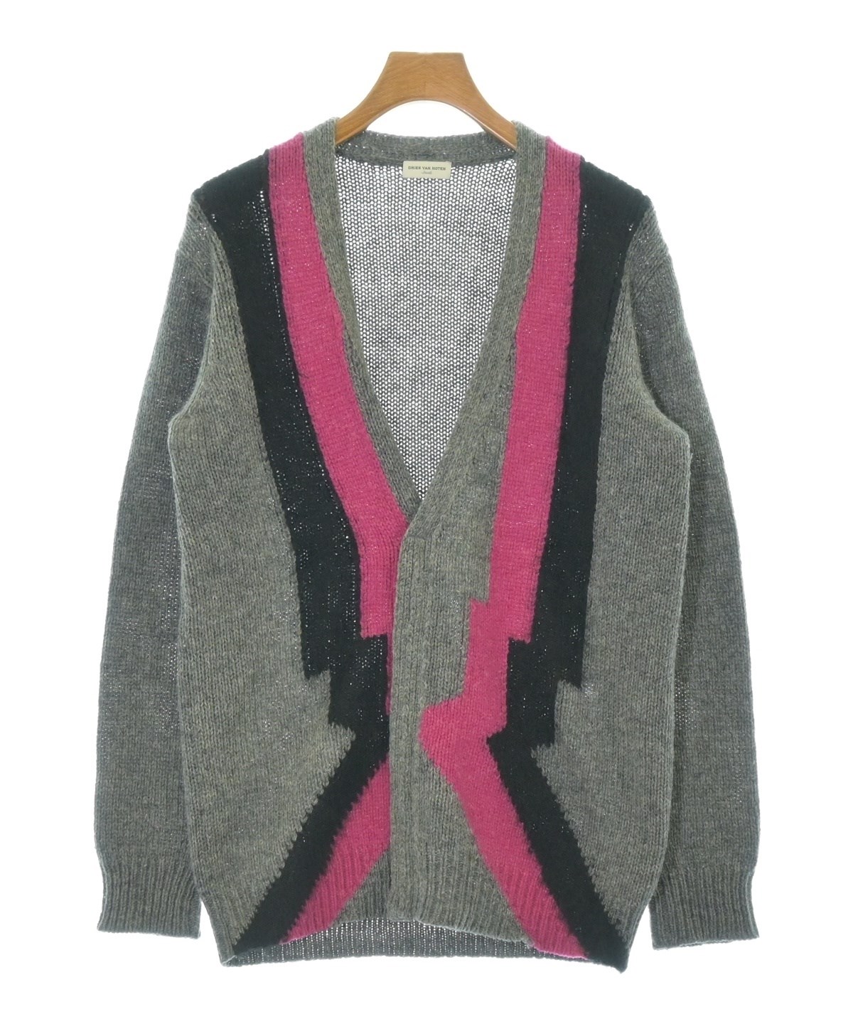 未使用 Sサイズ DRIES VAN NOTEN カーディガン DRIES VAN NOTEN（ドリスヴァンノッテン）カーディガン グレー サイズ
