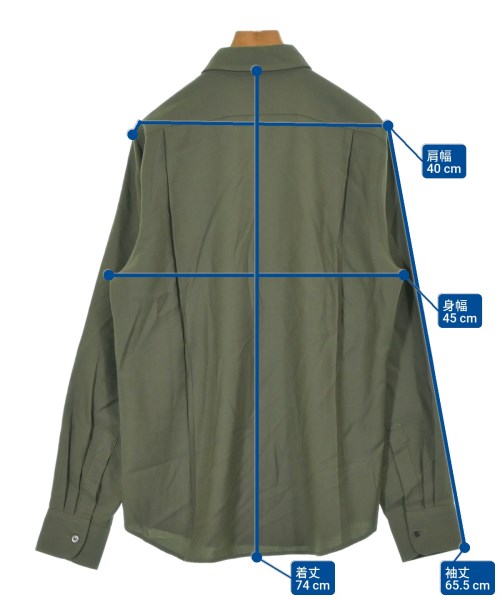 DRIES VAN NOTEN（ドリスヴァンノッテン）カジュアルシャツ 緑 サイズ:48(L位) メンズ/2200654685167