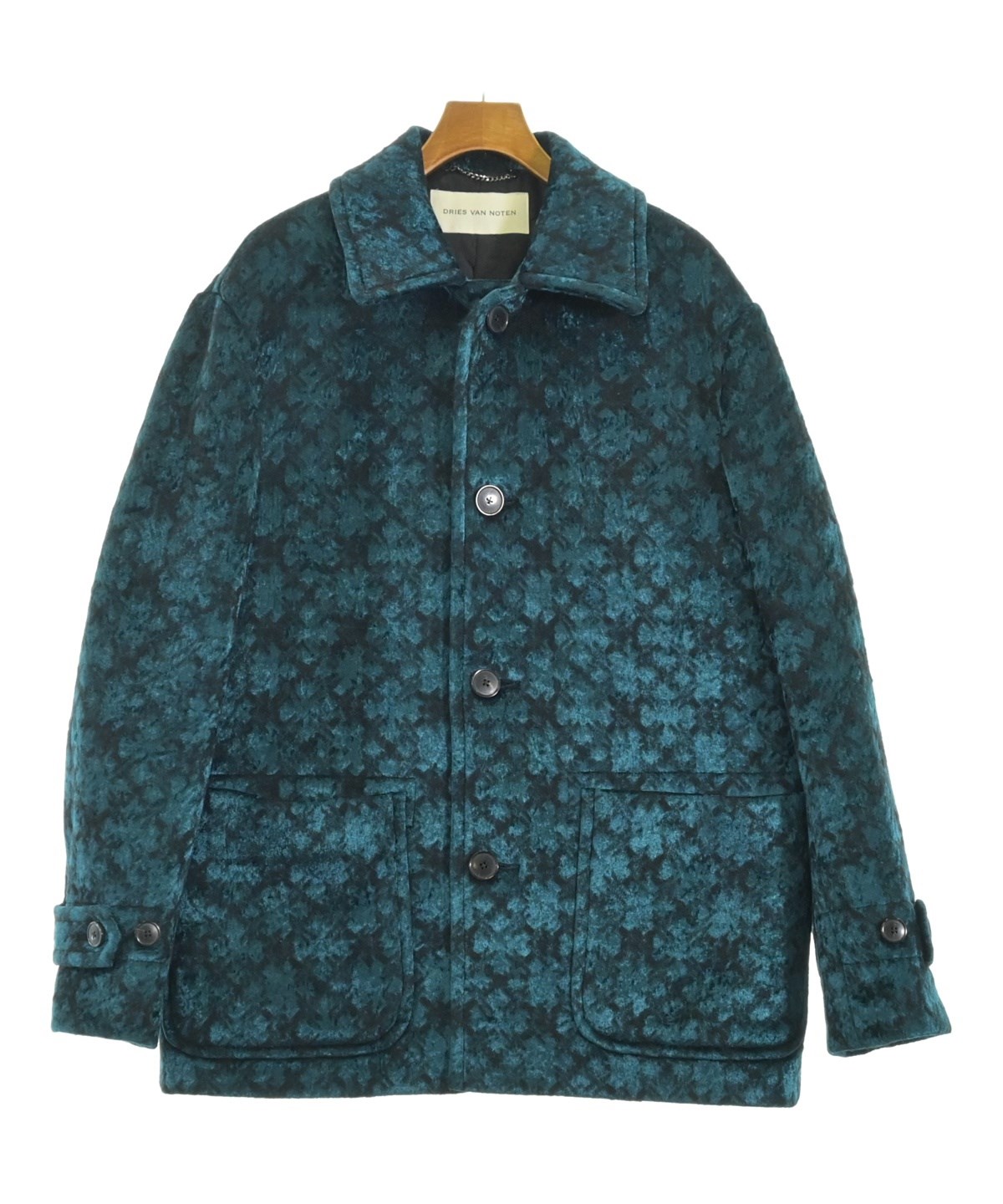 DRIES VAN NOTEN（ドリスヴァンノッテン）ステンカラーコート 青