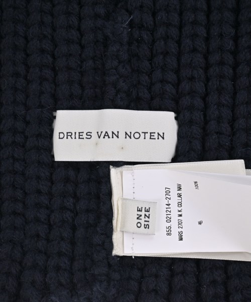 DRIES VAN NOTEN（ドリスヴァンノッテン）マフラー 紺 サイズ:- メンズ/2200648936954